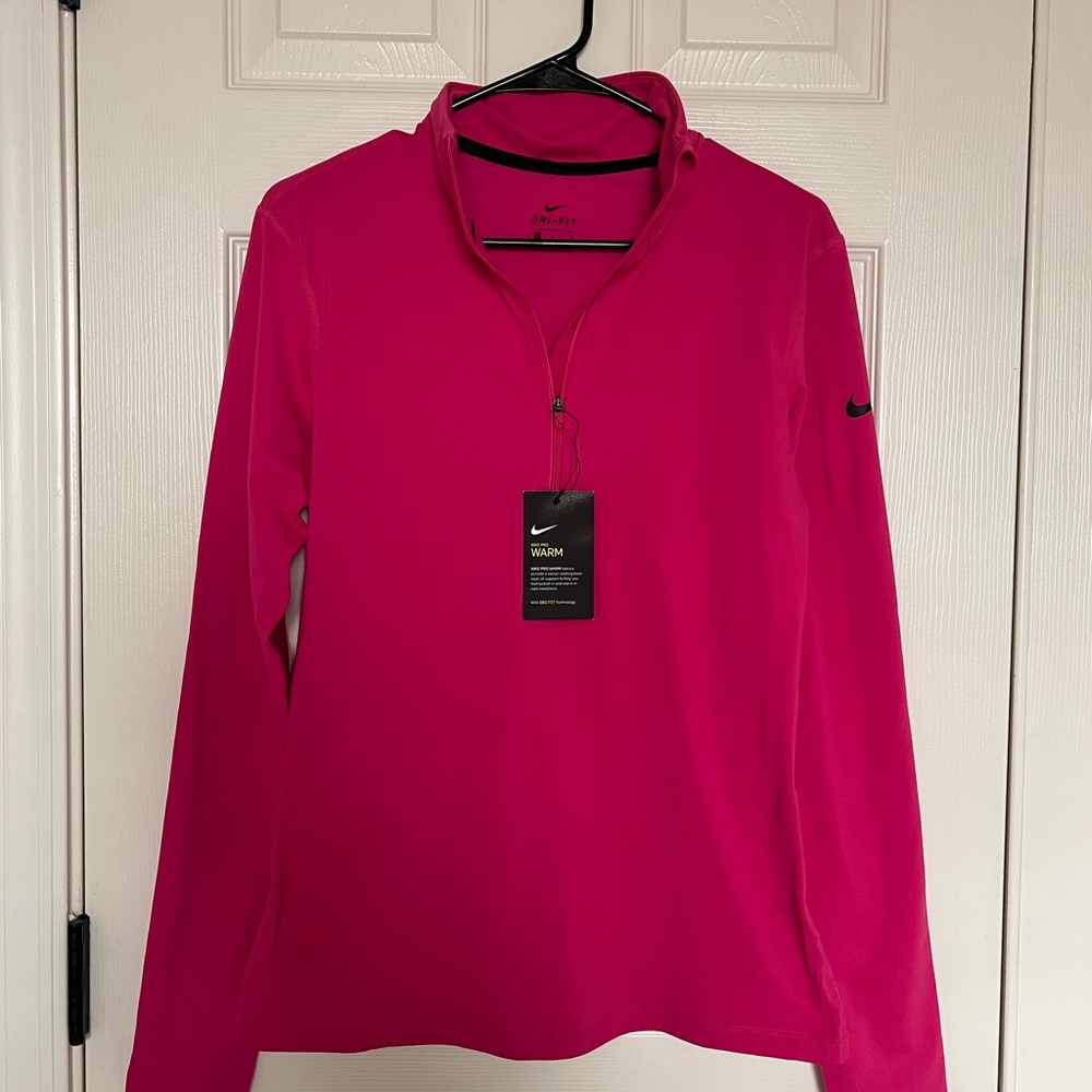 Nike Women's Fuchsia Long Sleeve Sweatshirt